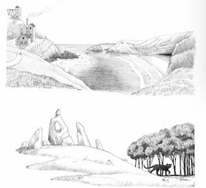 locational sketches for Cornish Vaesen